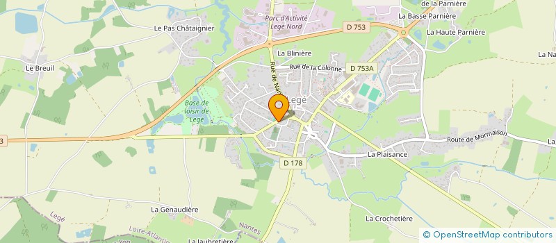 localisation de l'entreprise SARL POMPES FUNEBRES RELET à LEGE