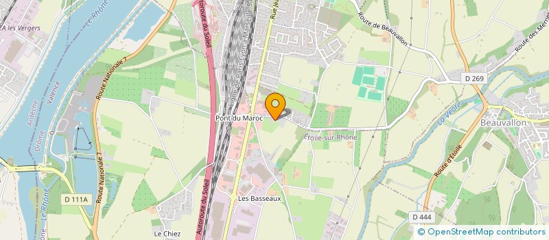 localisation de l'entreprise SARL PONCET-VACHERESSE  ETOILE-SUR-RHONE