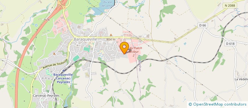 localisation de l'entreprise SARL PONS ET FILS à BARAQUEVILLE