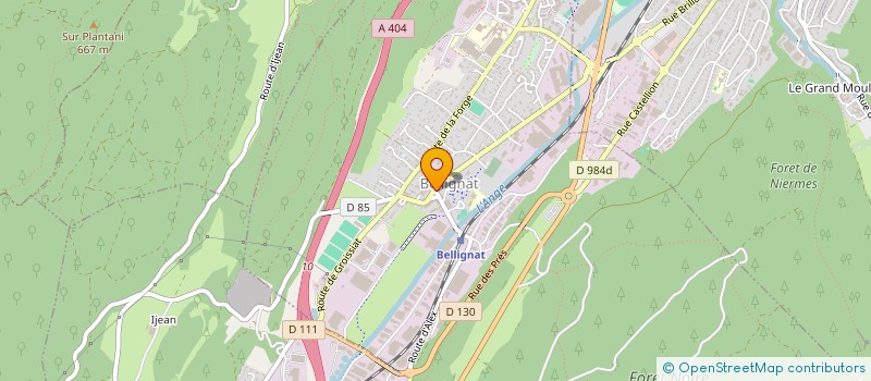 localisation de l'entreprise SARL PONSARD à BELLIGNAT
