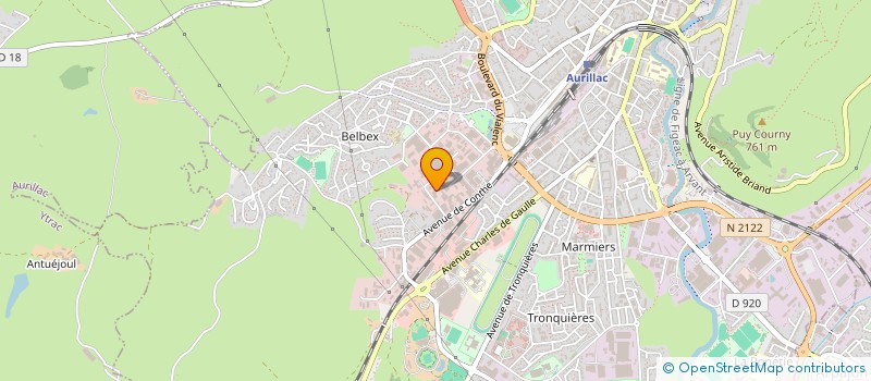 localisation de l'entreprise SARL PONTIER GIROU à AURILLAC