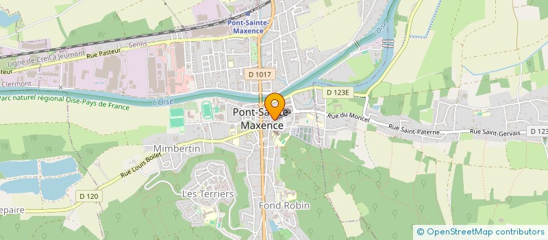 localisation de l'entreprise SARL PONTIROC - ROUX à PONT-SAINTE-MAXENCE