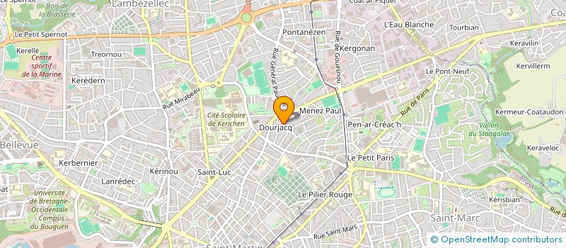 localisation de l'entreprise SARL POOL DIFFUSION à BREST