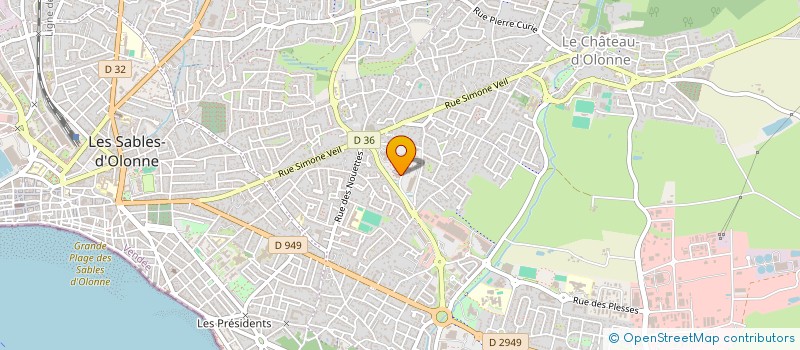 localisation de l'entreprise SARL POOL IMMOBILIER SABLAIS à LES SABLES D'OLONNE