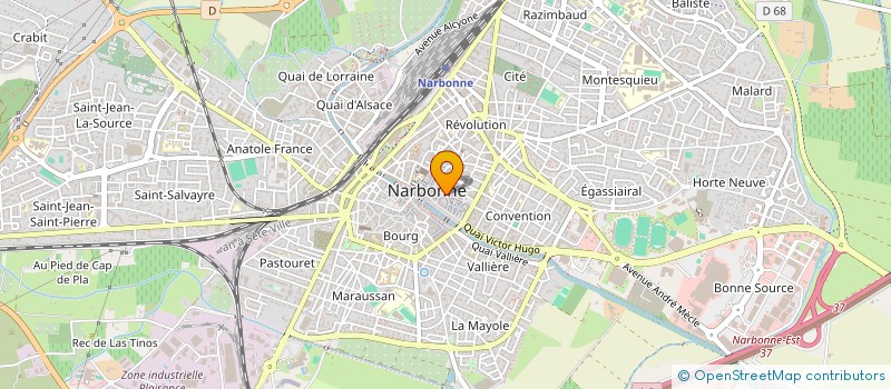 localisation de l'entreprise SARL POP.V  NARBONNE