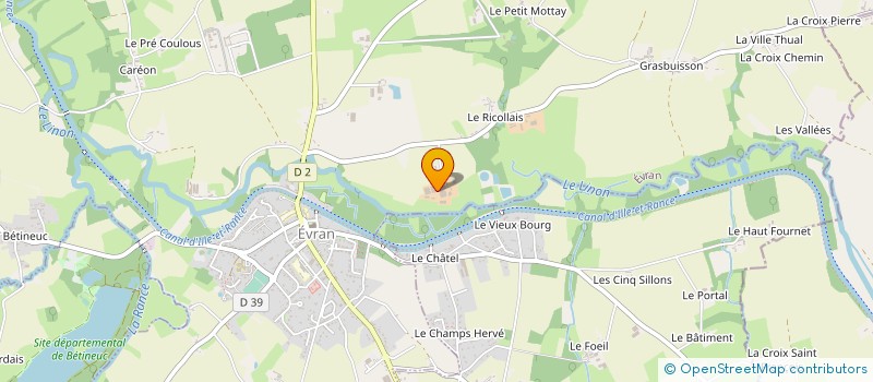 localisation de l'entreprise SARL POR-LINON  EVRAN