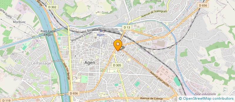 localisation de l'entreprise SARL PORTE DU PIN IV SEPTEMBRE  AGEN