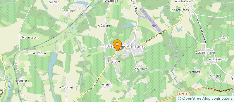 localisation de l'entreprise SARL PORTEX à BRETAGNE-D'ARMAGNAC