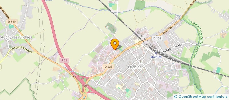 localisation de l'entreprise SARL POTENTIEL  ORCHIES