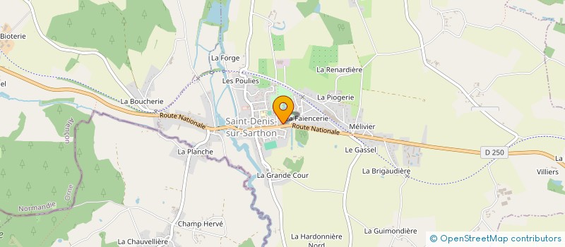 localisation de l'entreprise SARL POTEY MICKAEL à SAINT-DENIS-SUR-SARTHON