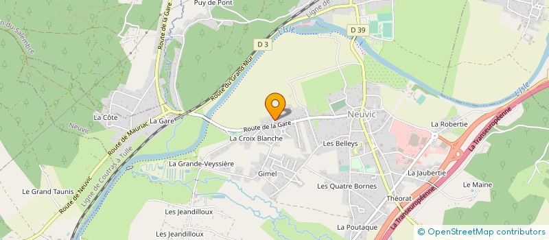 localisation de l'entreprise SARL POTHIER  NEUVIC