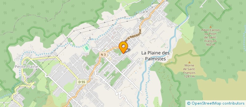 localisation de l'entreprise SARL POTHIN & FILS à LA PLAINE-DES-PALMISTES
