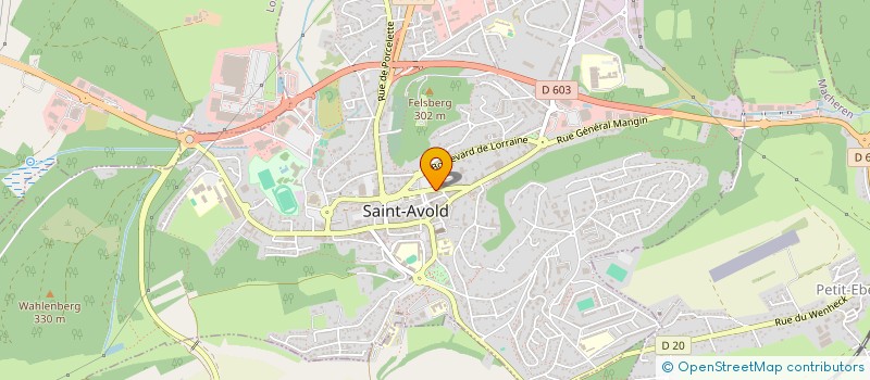 localisation de l'entreprise SARL POTIER  SAINT-AVOLD