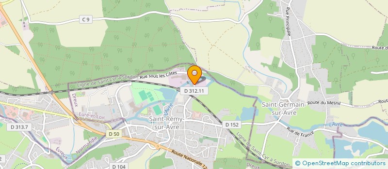 localisation de l'entreprise SARL POTIER à SAINT-REMY-SUR-AVRE