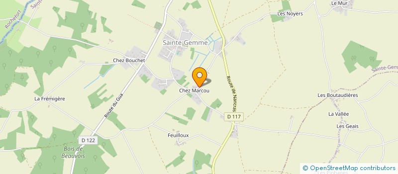 localisation de l'entreprise SARL POTVINEAU  SAINTE-GEMME