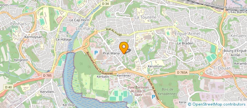 localisation de l'entreprise SARL POUCHKINE  QUIMPER