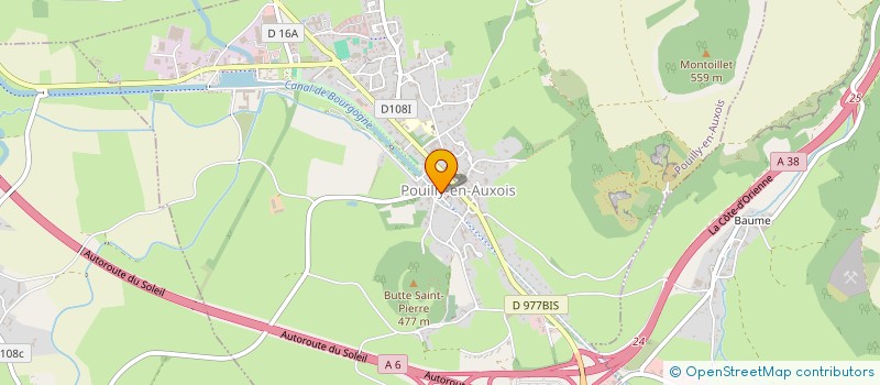 localisation de l'entreprise SARL POUILLY PRESSING à POUILLY-EN-AUXOIS