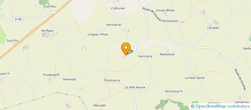 localisation de l'entreprise SARL POUL BREIZH à PLOUNEVEZ-QUINTIN