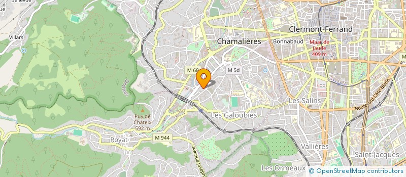 localisation de l'entreprise SARL POULDON  CHAMALIERES