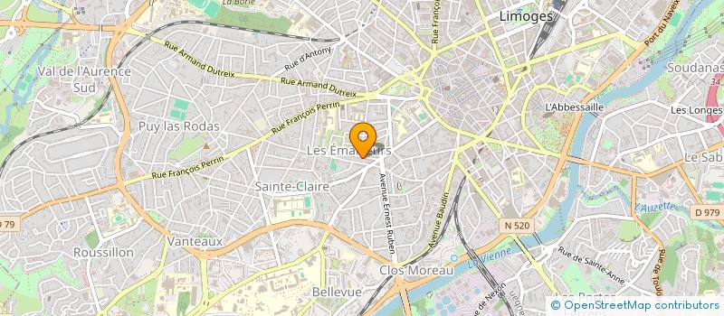 localisation de l'entreprise SARL POULINDEUX à LIMOGES
