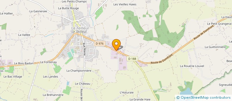 localisation de l'entreprise SARL POULLAIN YVES ET CYRILLE  LE TEILLEUL