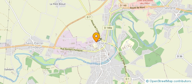 localisation de l'entreprise SARL POUPARD à CIVRAY