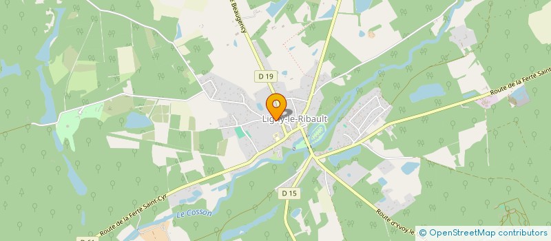 localisation de l'entreprise SARL POUSSIN DOMINIQUE ET FILS à LIGNY-LE-RIBAULT