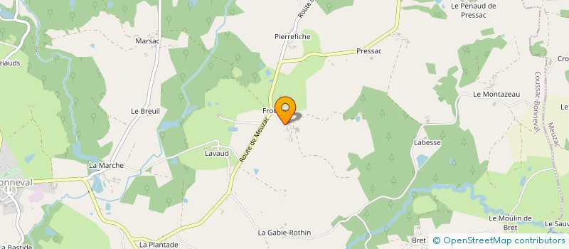 localisation de l'entreprise SARL POUYADE à COUSSAC-BONNEVAL