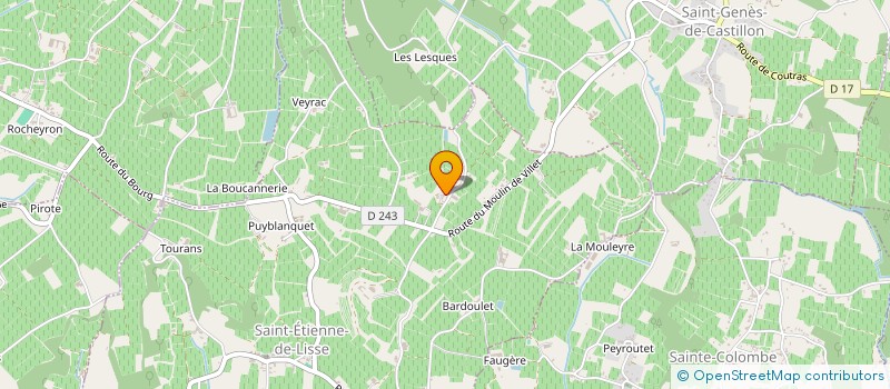 localisation de l'entreprise SARL  PP WINE  SAINT-ETIENNE-DE-LISSE