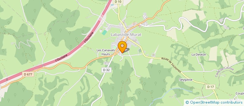 localisation de l'entreprise SARL PRADIE-CHOUMILLE-LE PANIS  COEUR DE CAUSSE