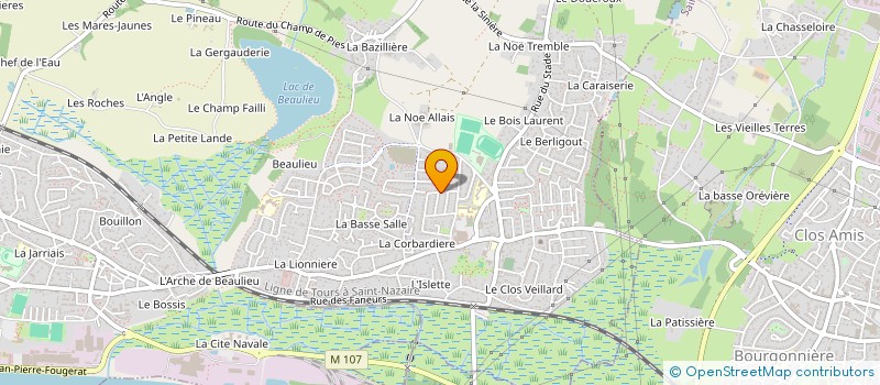 localisation de l'entreprise SARL PRAUD QUERE à COUERON