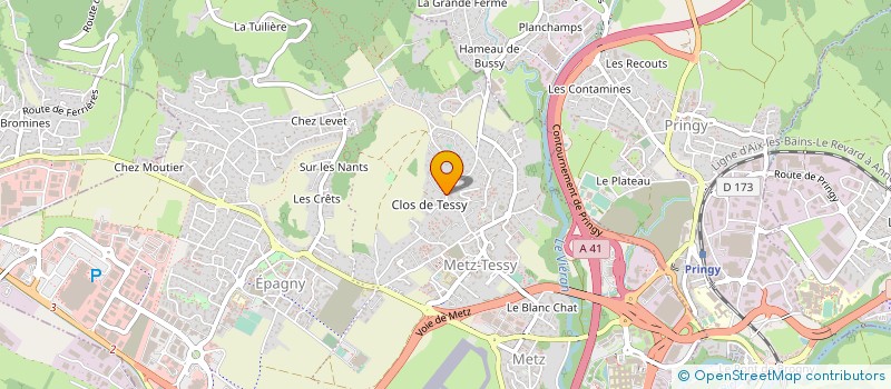 localisation de l'entreprise SARL PRE MERY à ANNECY