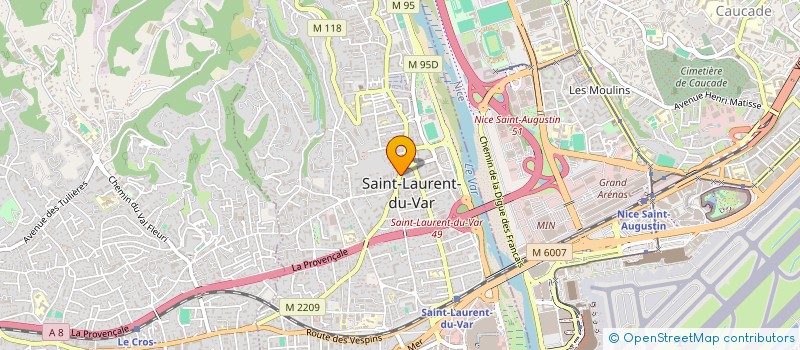 localisation de l'entreprise SARL PRESMED ET CONGRES à SAINT-LAURENT-DU-VAR