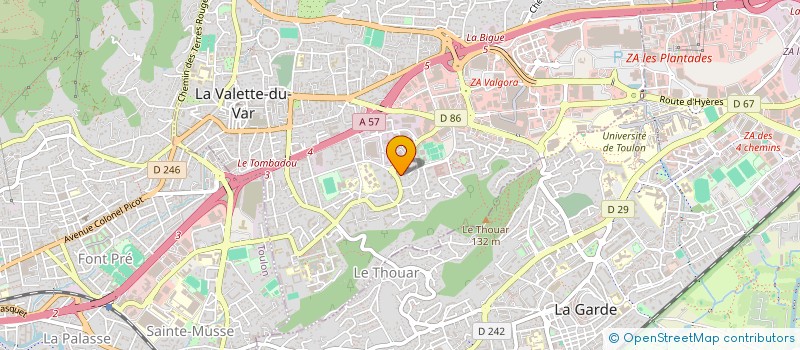 localisation de l'entreprise SARL PRESSE ET PUB FRANCE à LA VALETTE-DU-VAR