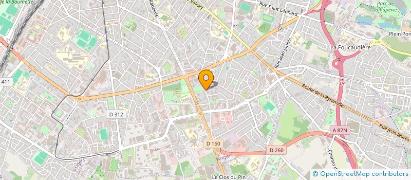 localisation de l'entreprise SARL PRESSING 49 à ANGERS
