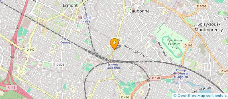 localisation de l'entreprise SARL PRESSING DELAUNE à ERMONT