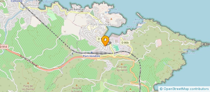 localisation de l'entreprise SARL PRESSING DU PORT à PORT-VENDRES