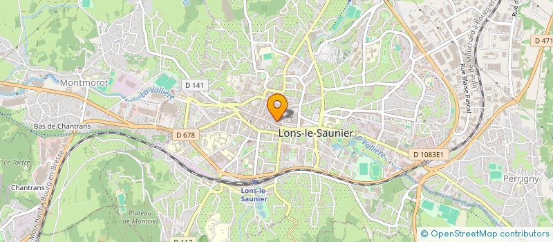 localisation de l'entreprise SARL PRESSING DU THEATRE à LONS-LE-SAUNIER
