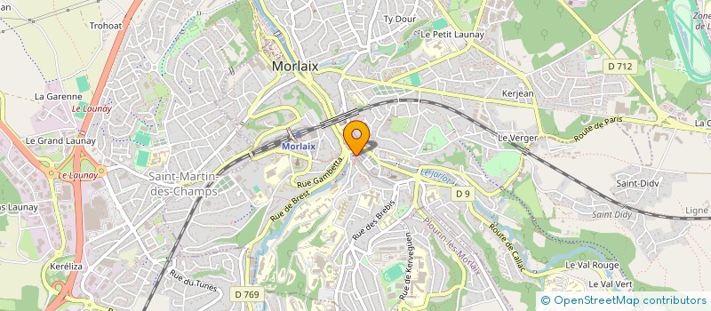localisation de l'entreprise SARL PRESSING MORLAISIEN à MORLAIX