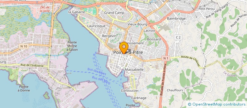 localisation de l'entreprise SARL PRESSING O'TOP à POINTE-A-PITRE