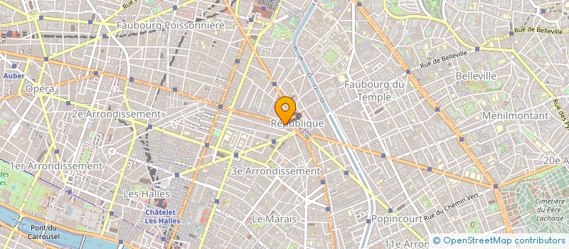 localisation de l'entreprise SARL PRESTIGE CLUB à PARIS