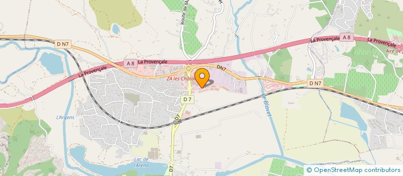 localisation de l'entreprise SARL PRESTIVAR  ROQUEBRUNE-SUR-ARGENS