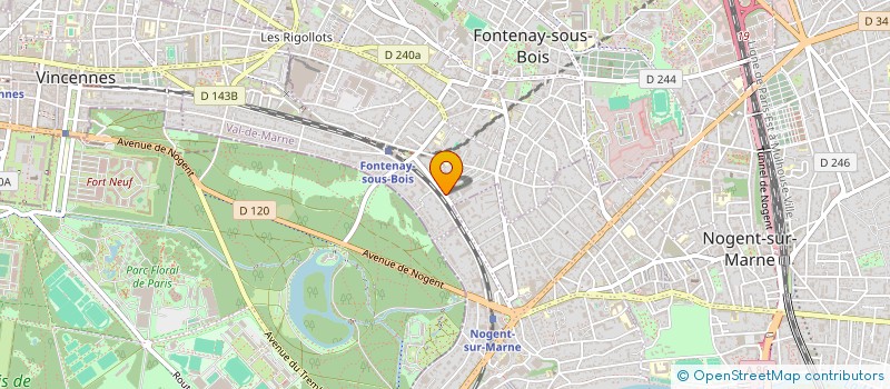 localisation de l'entreprise SARL PRETI à FONTENAY-SOUS-BOIS