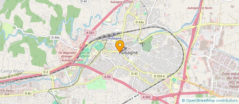 localisation de l'entreprise SARL PRETOT C & P  AUBAGNE