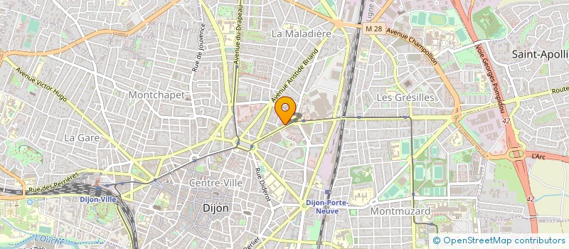 localisation de l'entreprise SARL PREVALET MUSIQUE à DIJON