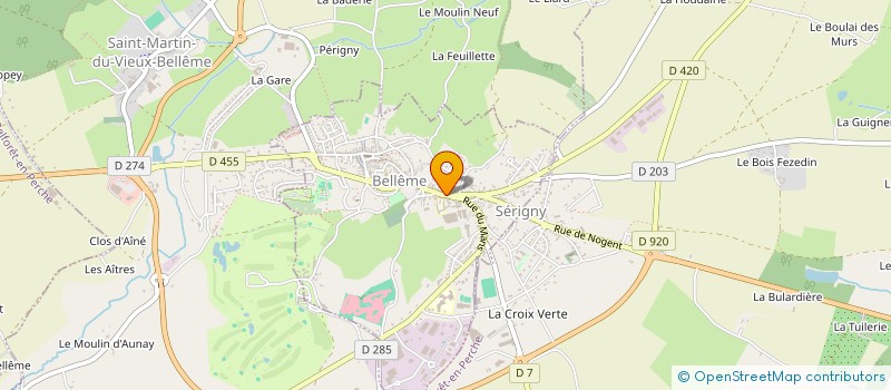 localisation de l'entreprise SARL PREVOST à BELLEME