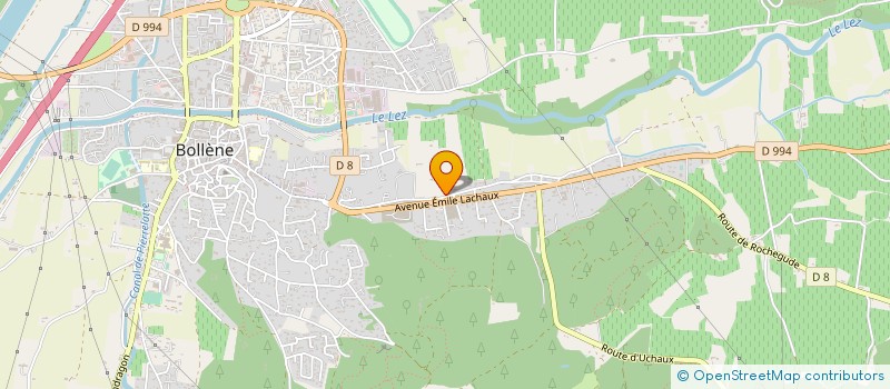 localisation de l'entreprise SARL PREVOST & MARTINACHE à BOLLENE