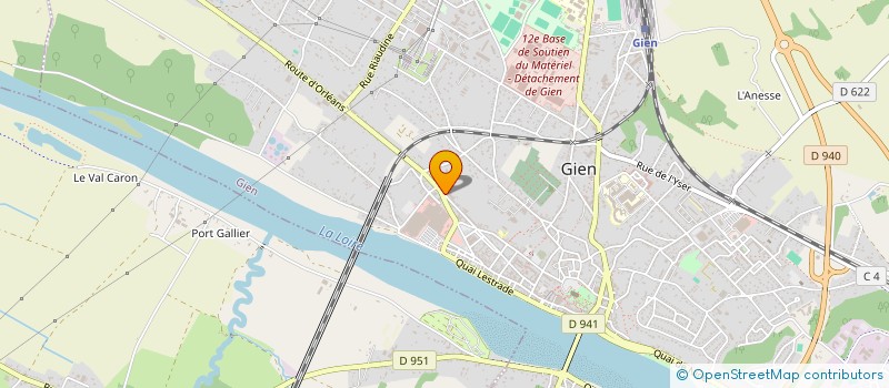 localisation de l'entreprise SARL PRIEUR W à GIEN