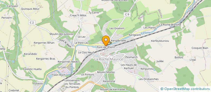 localisation de l'entreprise SARL PRIGENT-ROLLAND à LA ROCHE-MAURICE