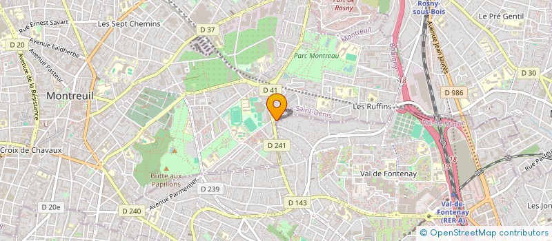 localisation de l'entreprise SARL PRIMAVERA à MONTREUIL